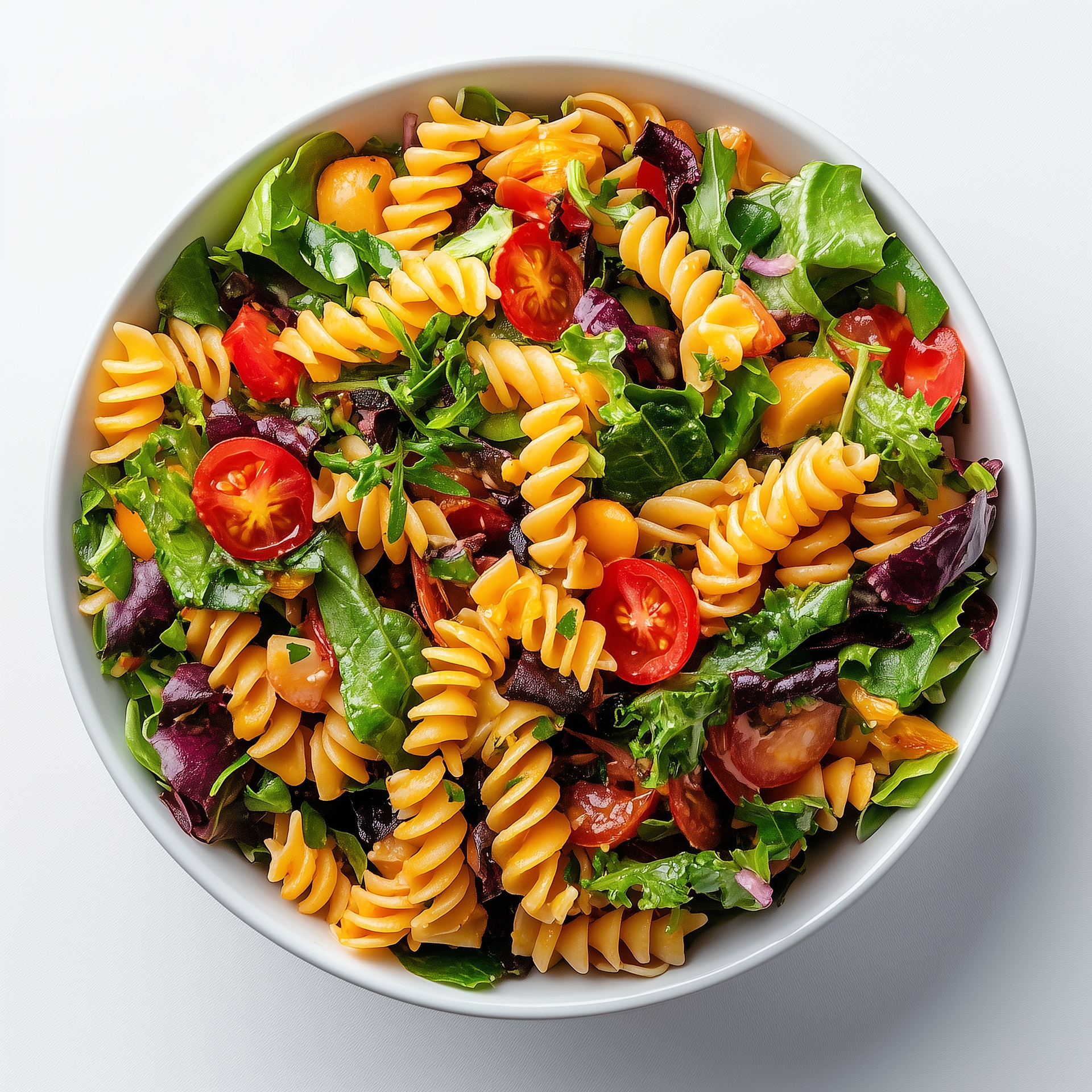 Hausgemachte Pasta auf dem Teller