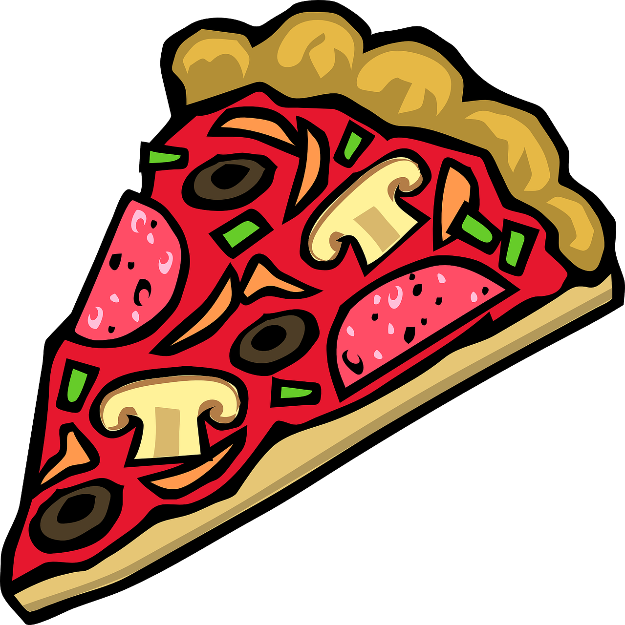 Neapolitanisches Pizzastück